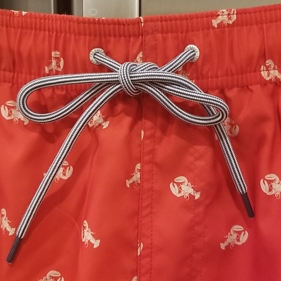 💕TED BAKER💕 Nippy Lobster Print Swim Shorts RED - Picture 12 of 16